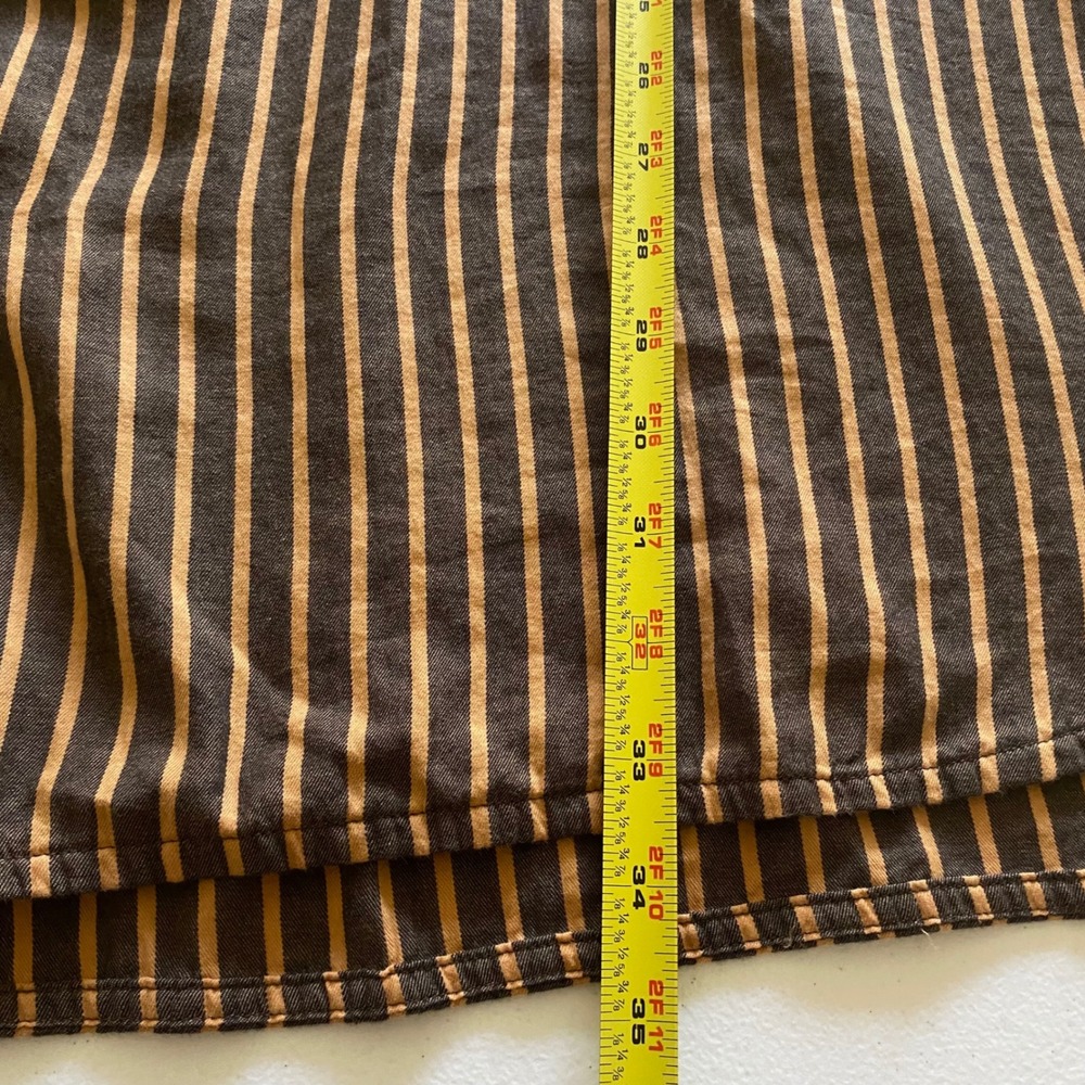 Pact Women's XL XXL Organic Cotton Striped Button Down Shirt Oversized - Picture 8 of 8